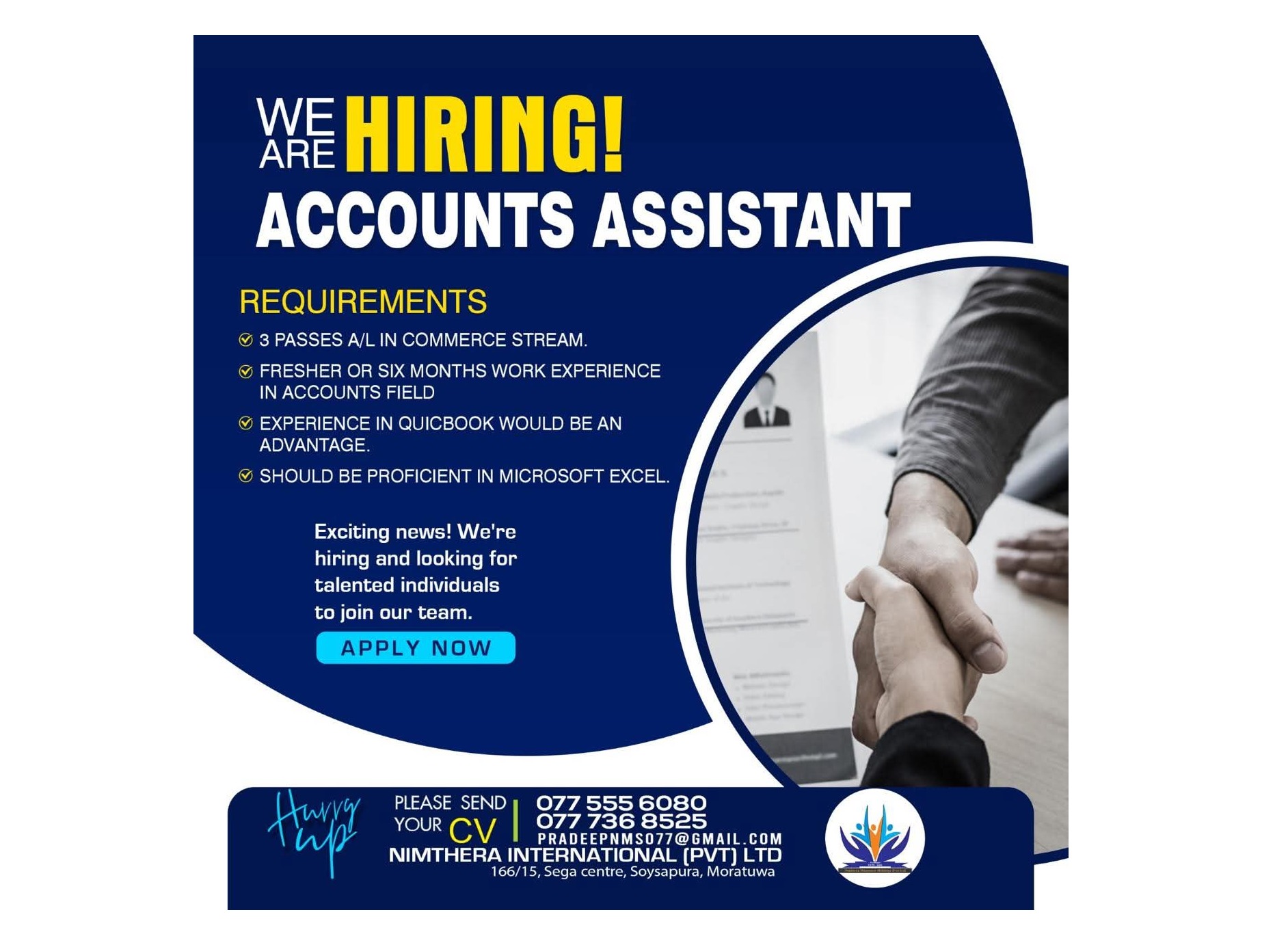 Account assistant ➕️➗️