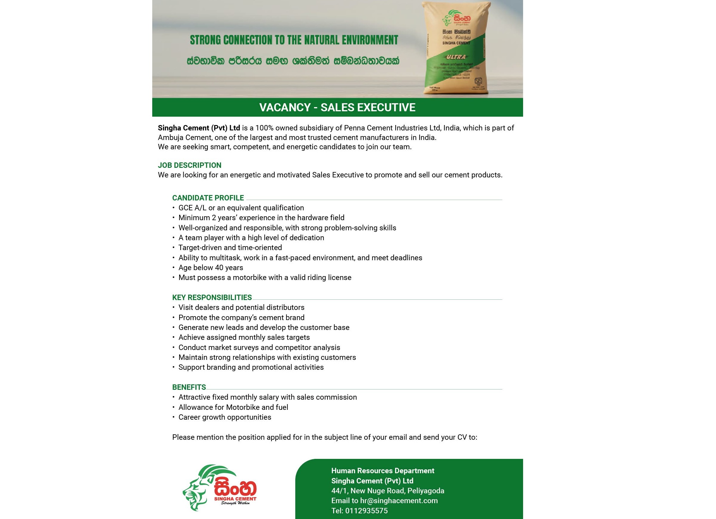 Sales executive 📌