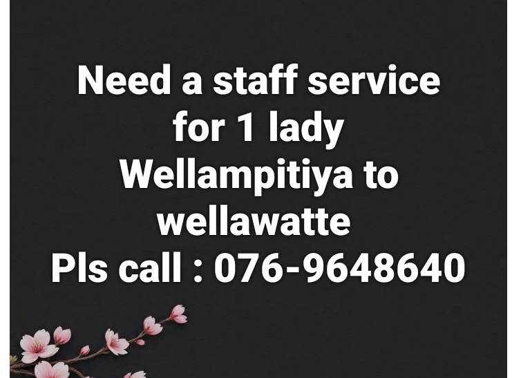 Need a staff service 🚍