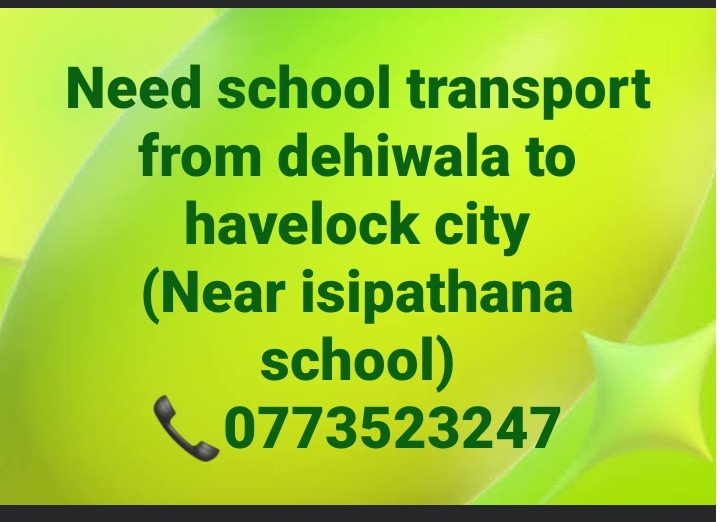 Need a school transport 🚸