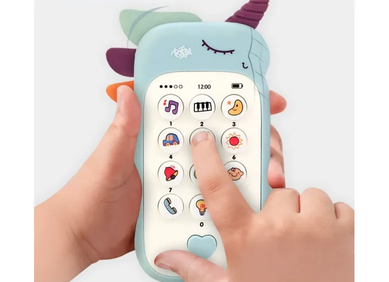 Baby Phone Toy Music Sound Telephone Sleeping Toys With Teether Simulation Phone Kids Infant Early Educational Toy Kids Gifts