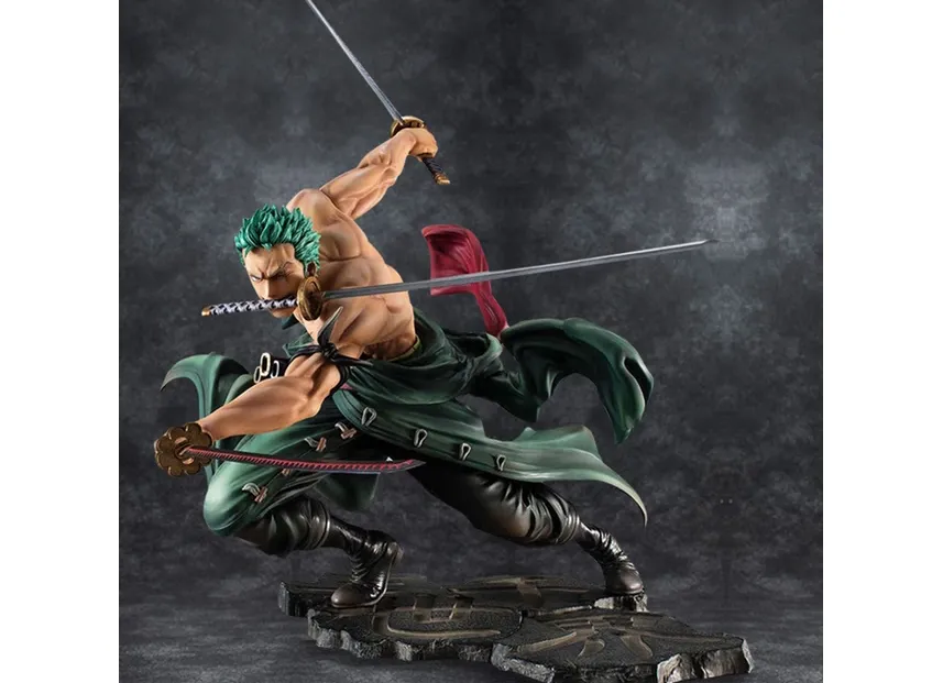 New One Piece 10cm Anime Figure Roronoa Zoro Three-Blade Sa-maximum Manga Anime Statue Action Figure Collection Model Kid Toy