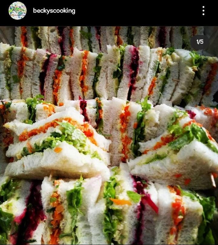 Rainbow Sandwiches