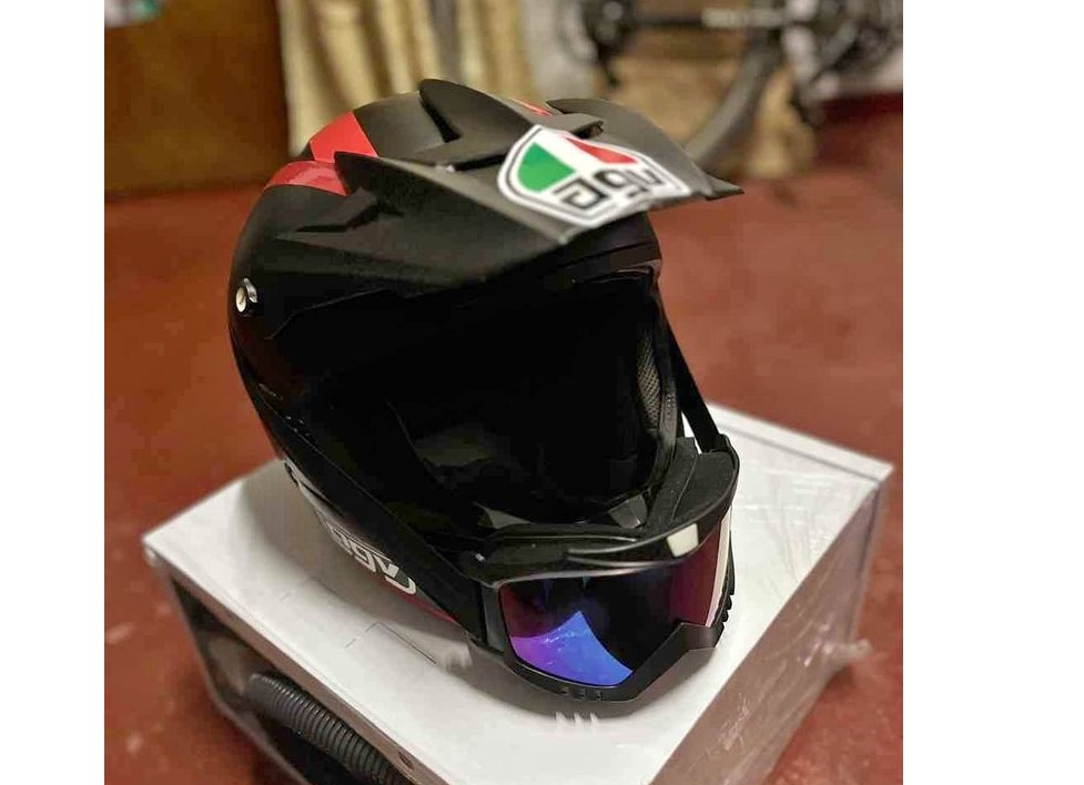 AGV AX-8 EVO Helmet with Goggles