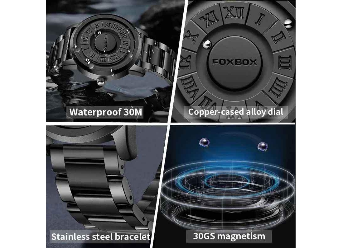 FOXEBOXE Man watch LIGE Brand Creative Stainless Brand