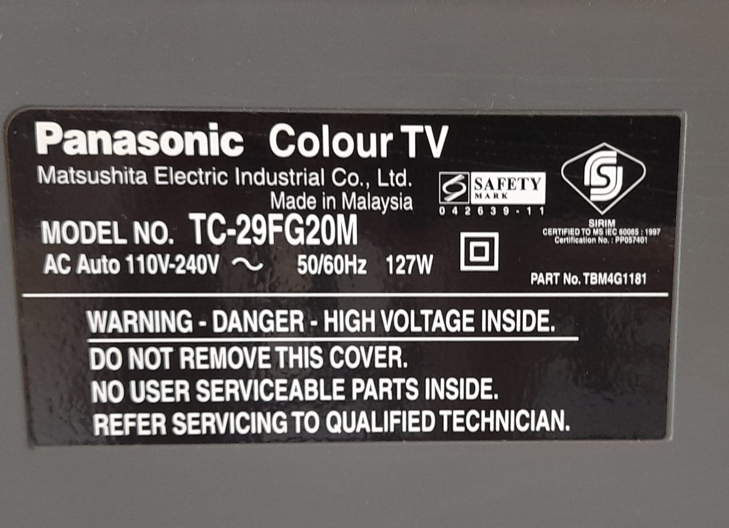 Used Colour TV 21" - Panasonic