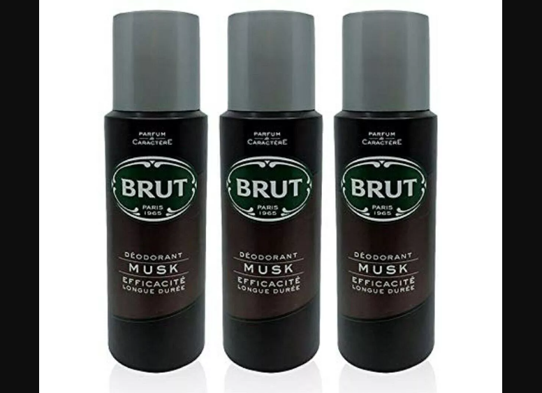 Brut musk deodorant perfume