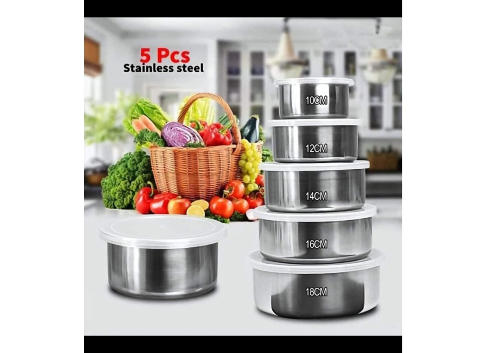 5 pcs Stainless steel protect fresh Box