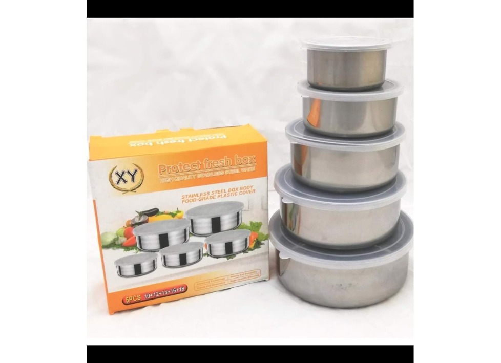 5pcs Stainless steel Fresh Box