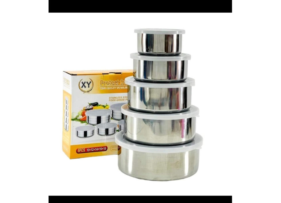 5pcs Stainless steel Fresh Box