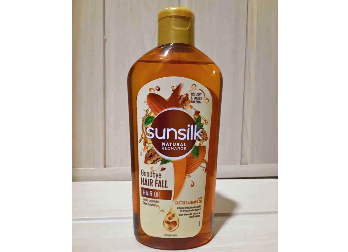 Sunsilk hair oil Good bye hair fall castor& almond oil