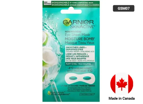 GARNIER Moisture Bomb Eye Sheet Mask for Puffy Eyes 6g