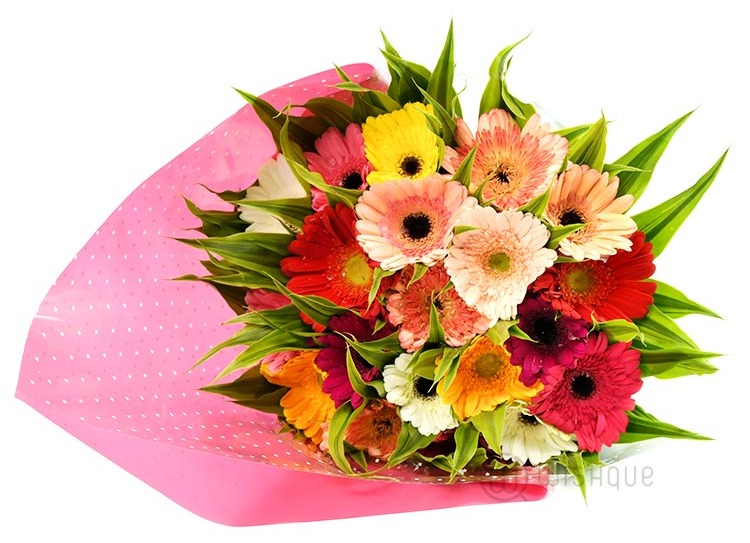 Bouquet Of 20 Mixed Gerbera