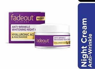 Fade Out Anti-Wrinkle Whitening Night Cream Hyaluronic Acid 50ml