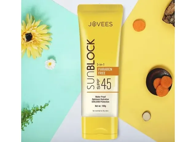 Jovees Sun Block SPF45 Cream (India) 50g