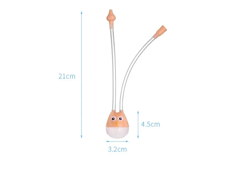 Baby Nasal Aspirator Mouth Suction Type Nasal Absorption Cleaner for Infant Anti Reflux Silicone Booger Suction Pipe