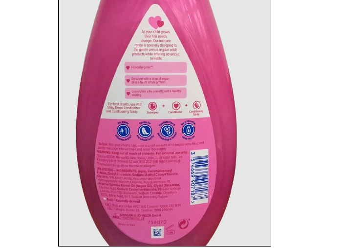 Johnson shiny drops kids Shampoo