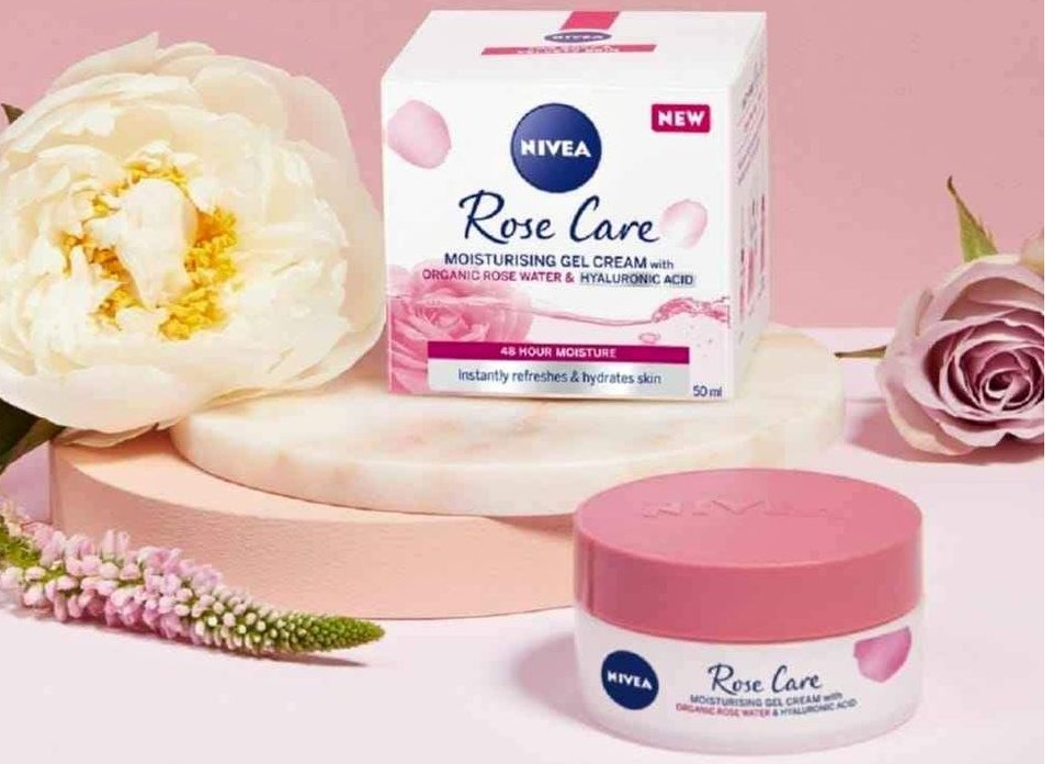 Nivea Rose Care Moisturising Gel Cream with Rose water Hyaluronic Acid