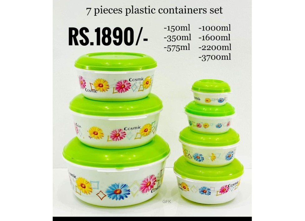 7 pcs container set