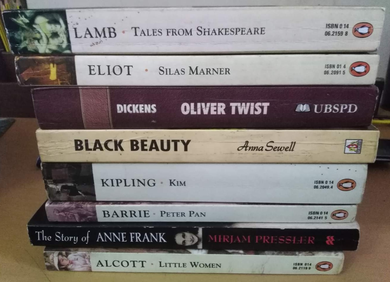 Used books for sale (English)