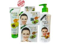 Fresh and White Body lotion Face Cream and Face Wash Full Set Combo pack