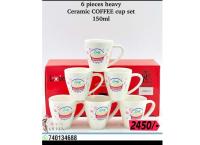 6pcs heavy Ceramic Tea cup (250ml)