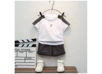 New Summer Baby Boys Clothes Sets Fashion Cotton Letter Printing T-shirts+Tooling Shorts 2pcs Kids Outfits for Infant Tracksuit