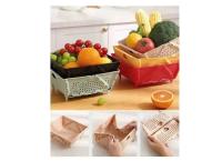 Kitchen Collapsible Storage Folding Basket Large Capaicty