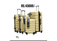 Set of 4pcs Abs Luggage trolley case