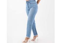 Item   : Hem Frayed Mom Jeans