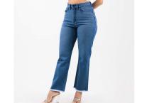 Item   : Hem Frayed Mom Jeans