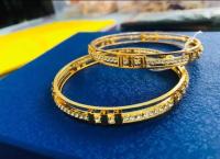 Gold plated bangles