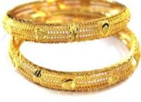 Gold plated bangles