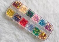 12 Grids/ Set Nail Art Sequins