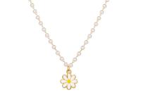 Daisy flower necklace