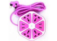 4 sockets and four USB fast charging sockets power cord 1.8 meter