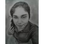 Pencil art 🎨  + colours