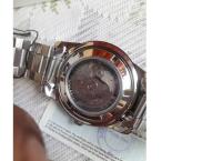 Seiko 5 Silver/Black Face Automatic Men's Analog Watch SNKN13J1