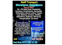 Staff transport (Moratuwa - Garandpass)