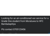 Looking for AC van service 🚐