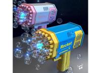 40 hole handheld fully automatic space light bubble machine electric children's toys without battery without bubble water