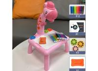 Children led projector drawing table