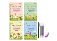 Reusable Magic Copybook Drawing Toys for Children Montessori Pen Control Training Writing Sticker Learning Educational Toy Kids