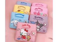 Kawaii Hello Kitty Cinnamoroll My Melody Kuromi Sanrio New Pu Casual Money Bag Coin Purse Card Holder Wallet With Buttons