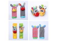 0~24 Months Baby Rattles Soft Plush Toys Foot Wrist Rattle Set Cartoon Newborn Development Educational Toys For Children