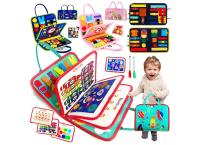 Busy Board Montessori Toys for Toddlers Sensory Toy Preschool Learning Educational Travel Activities For Boys Fine Motor Skills