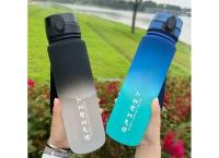 1 Liter Large Capacity Sports Water Bottle Leak Proof Colorful Plastic Cup Drinking Outdoor Travel Portable Gym Fitness Jugs