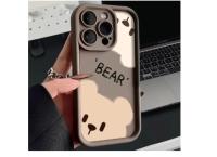 Cartoon liquid silicone Bear Cute Phone Case For iPhone