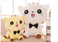 Hot Sale 20cm Children's Cute Big Face bow tie Cat Plush Toy Doll Soothing Doll Doll Pillow Baby