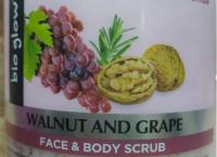 Bigglow exfoliating with advanced formula Walnut & grape face & body scrub